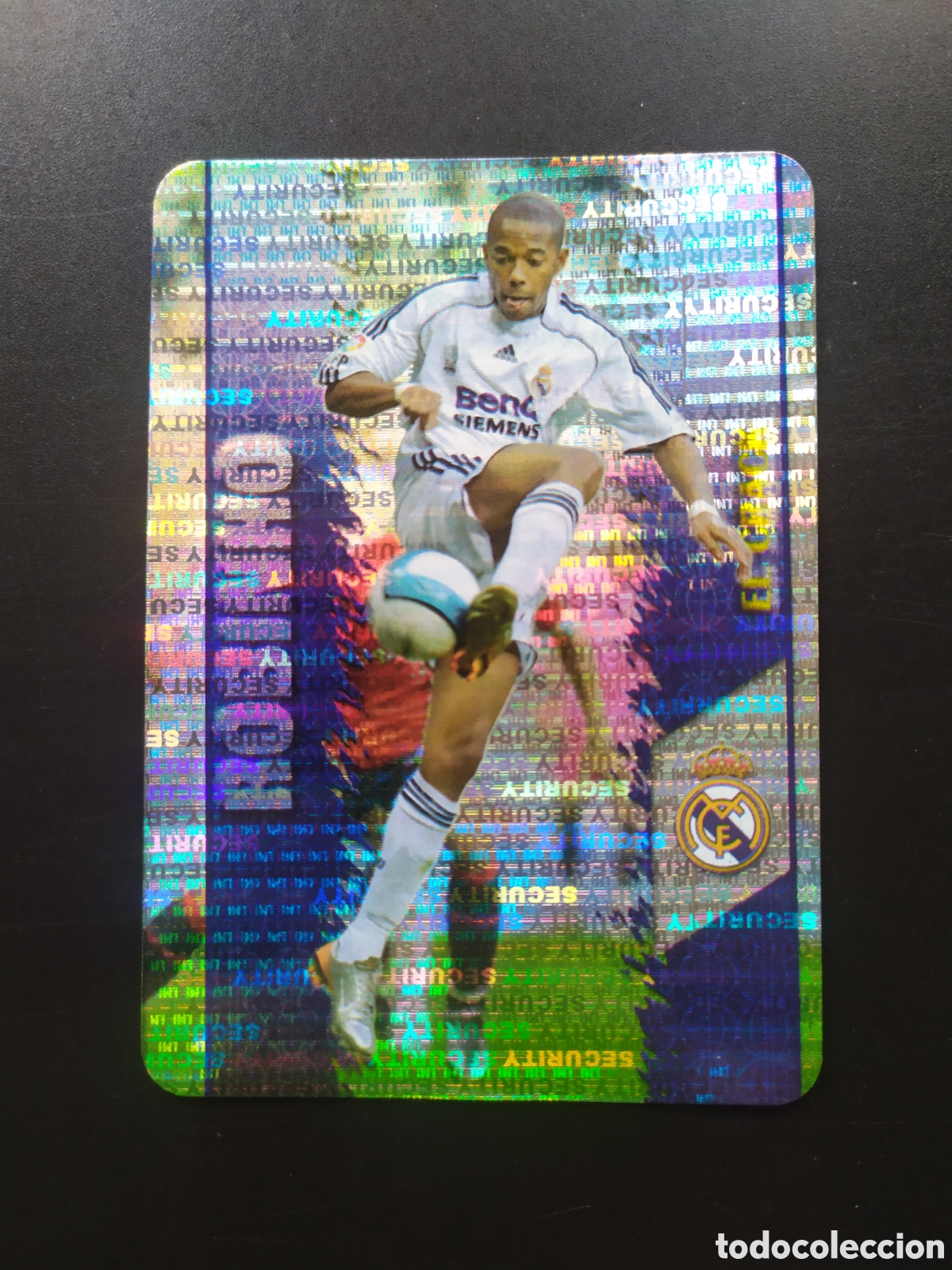 Cromos de F&uacute;tbol: Mundicromo fichas liga 2007 2008 07 08 Robinho security horizontal invertido n&deg; 26 Real Madrid