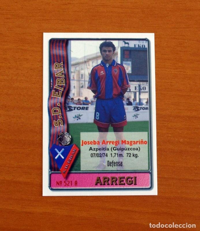 Cromos de F&uacute;tbol: Eibar -N&ordm; 521 A-B Arregi-Arriola -2&ordf; Divisi&oacute;n-Mundicromo Las Fichas de la Liga 1996-1997-96-97