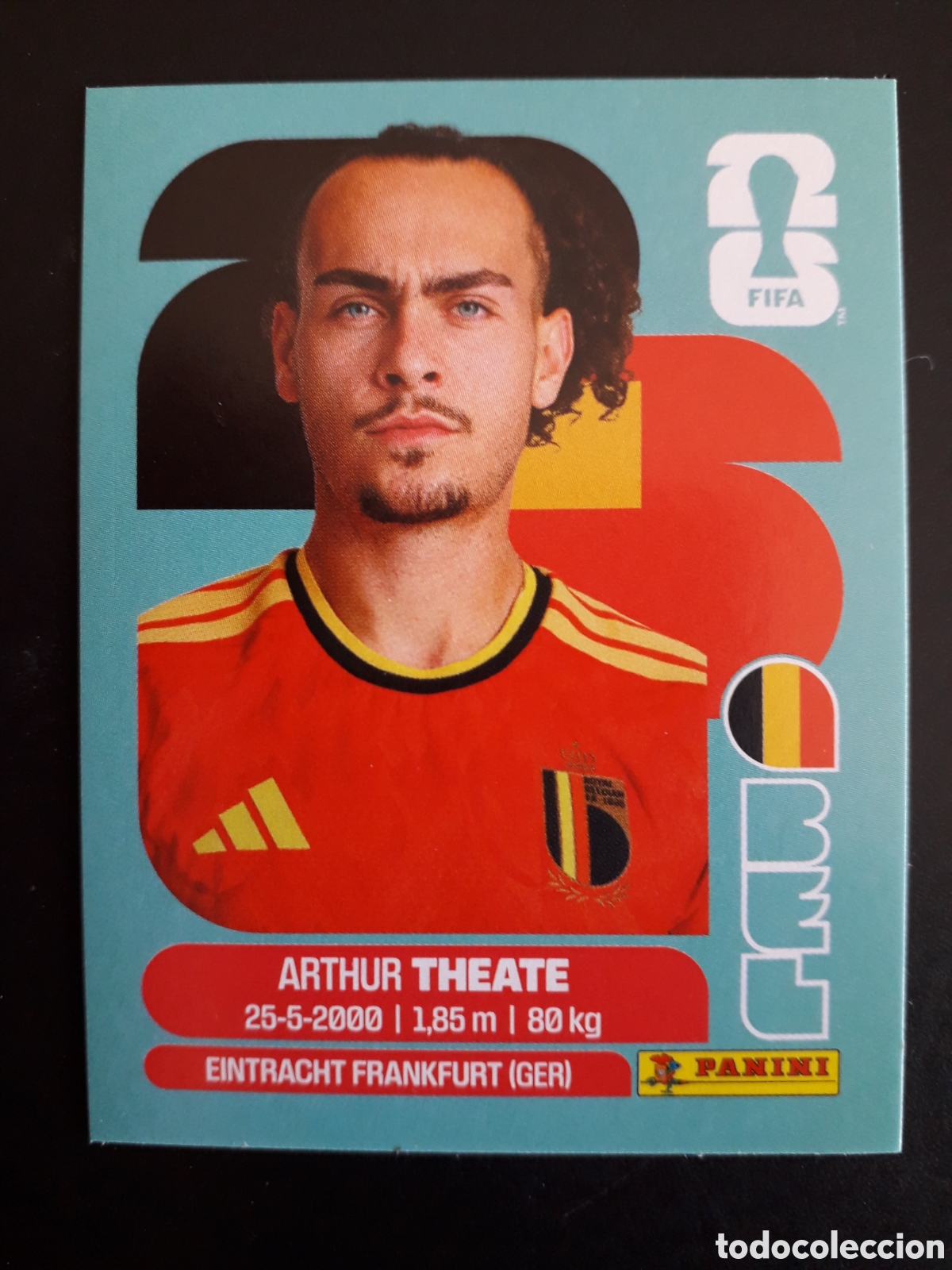 Cromos de F&uacute;tbol: THEATE B&Eacute;LGICA BEL 3 MUNDIAL F&Uacute;TBOL 2026 FIFA WORLD CUP PANINI SIN PEGAR PEDIDO M&Iacute;NIMO 3&euro;