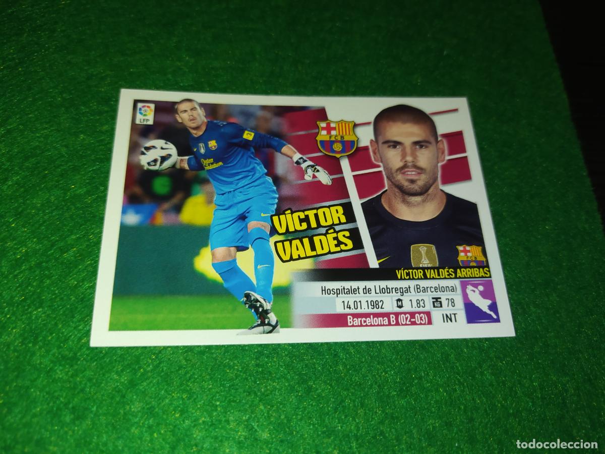 Cromos de F&uacute;tbol: LIGA ESTE 2013 2014 13/14 NUEVO SIN PEGAR FC BARCELONA N&ordm; 1 VICTOR VALDES