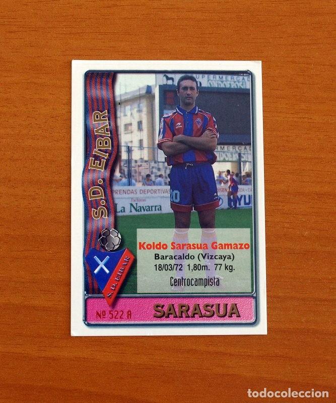 Cromos de F&uacute;tbol: Eibar -N&ordm; 522 A-B Sarasua-Artetxe -2&ordf; Divisi&oacute;n-Mundicromo Las Fichas de la Liga 1996-1997-96-97