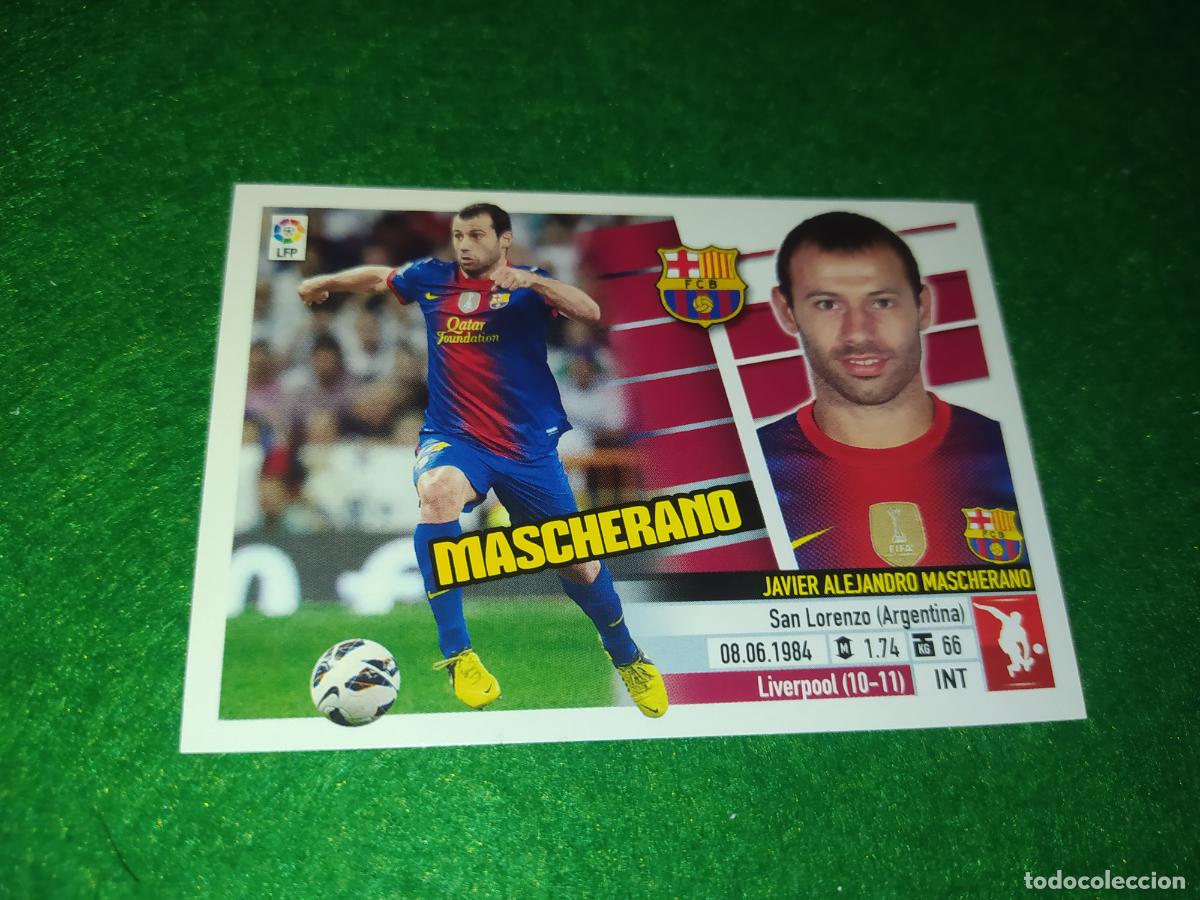 Cromos de F&uacute;tbol: LIGA ESTE 2013 2014 13/14 NUEVO SIN PEGAR FC BARCELONA N&ordm; 5 MASCHERANO