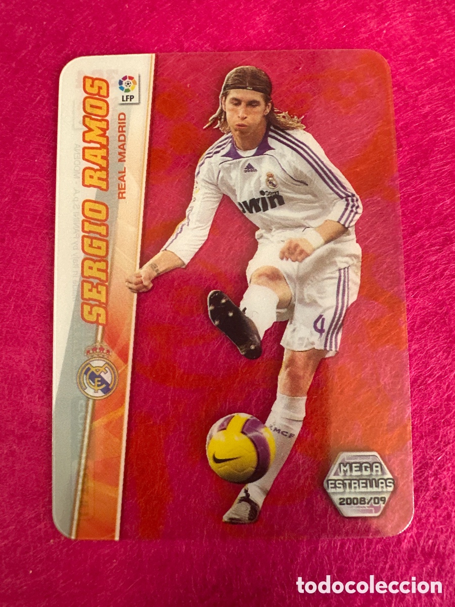 Cartes &agrave; collectionner de Football: 364 SERGIO RAMOS (R.MADRID) ULTRA CARD MEGAESTRELLAS MEGACRACKS 2008-2009 08 09 PANINI TRADING CARD