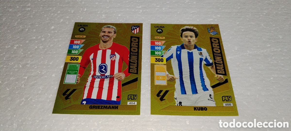 Fu&szlig;ball-Sticker: 2 cromos bal&oacute;n de oro Adrenalyn 2023-24