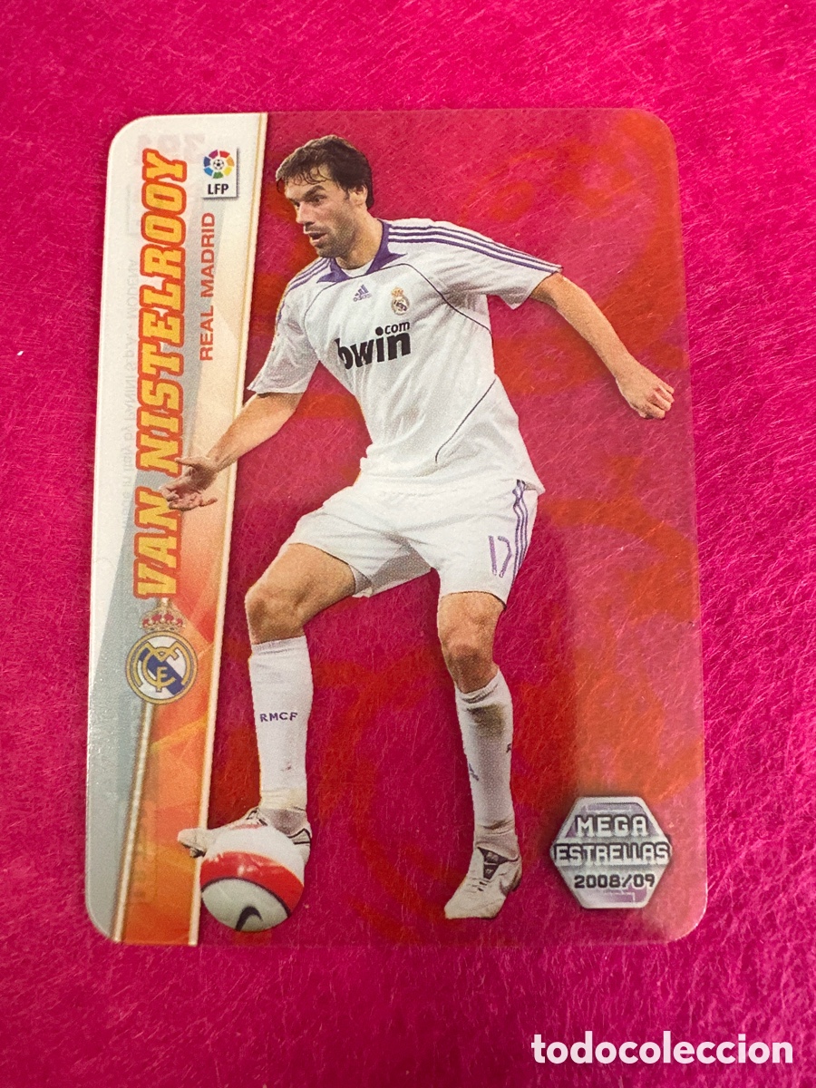 Fu&szlig;ball-Sticker: 391 VAN NISTELROOY(R.MADRID) ULTRA CARD MEGAESTRELLAS MEGACRACKS 2008-2009 08 09 PANINI TRADING CARD