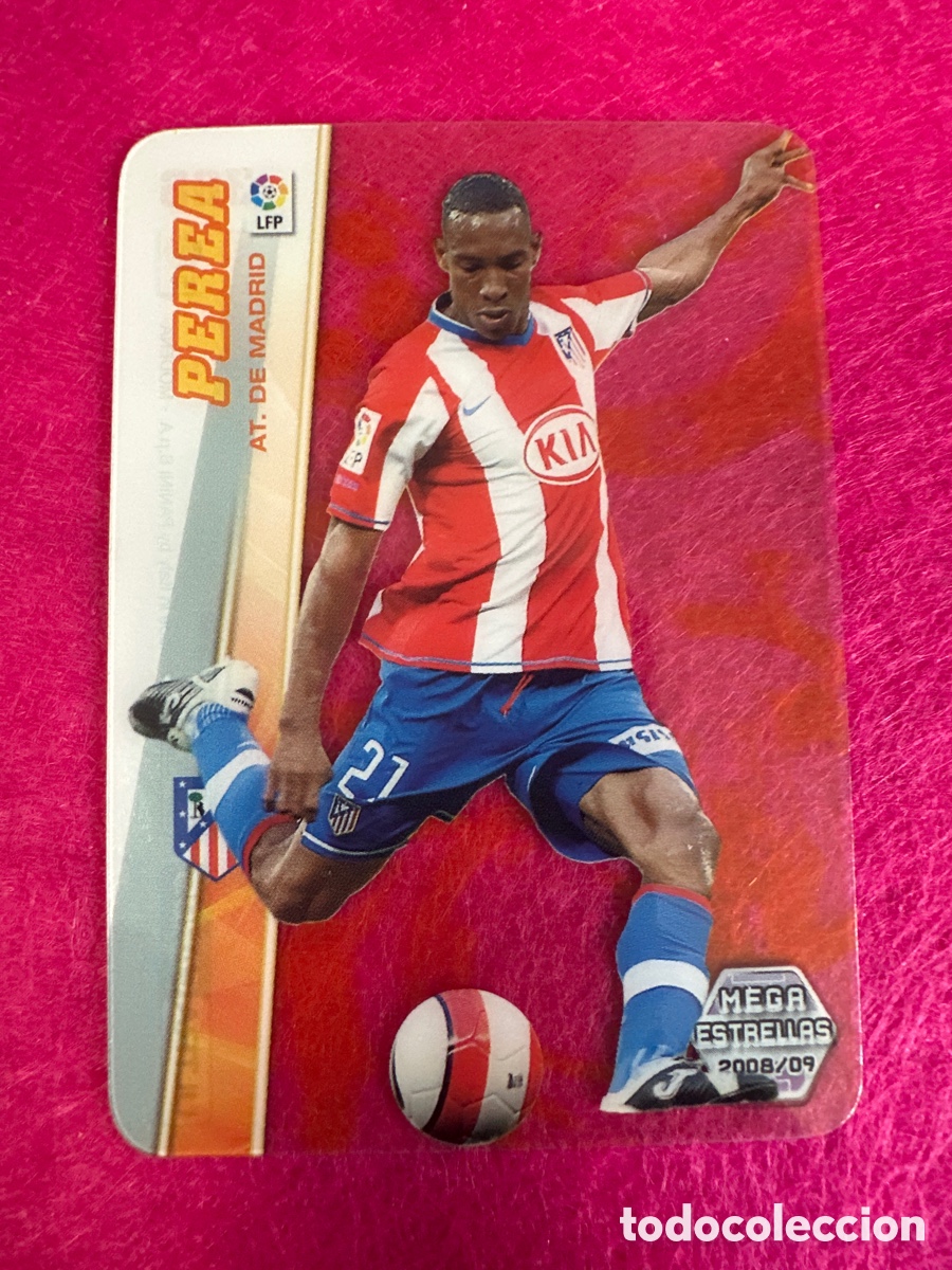 Cartes &agrave; collectionner de Football: 366 PEREA (AT.MADRID) ULTRA CARD MEGAESTRELLAS MEGACRACKS 2008-2009 08 09 PANINI TRADING CARD