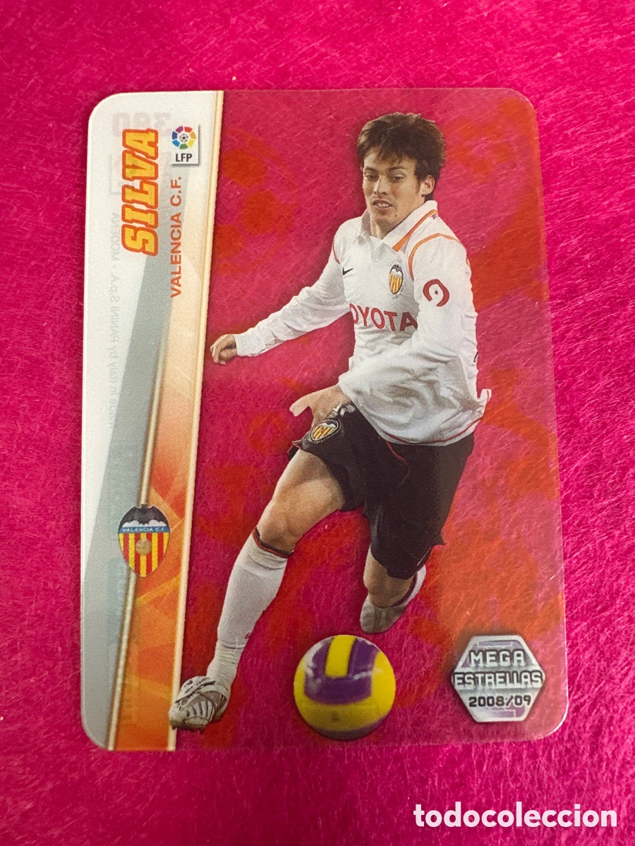 Cromos de F&uacute;tbol: 380 SILVA (VALENCIA) ULTRA CARD MEGAESTRELLAS MEGACRACKS 2008-2009 08 09 PANINI TRADING CARD