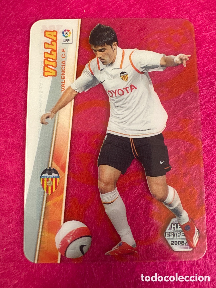 Cromos de F&uacute;tbol: 394 VILLA (VALENCIA) ULTRA CARD MEGAESTRELLAS MEGACRACKS 2008-2009 08 09 PANINI TRADING CARD