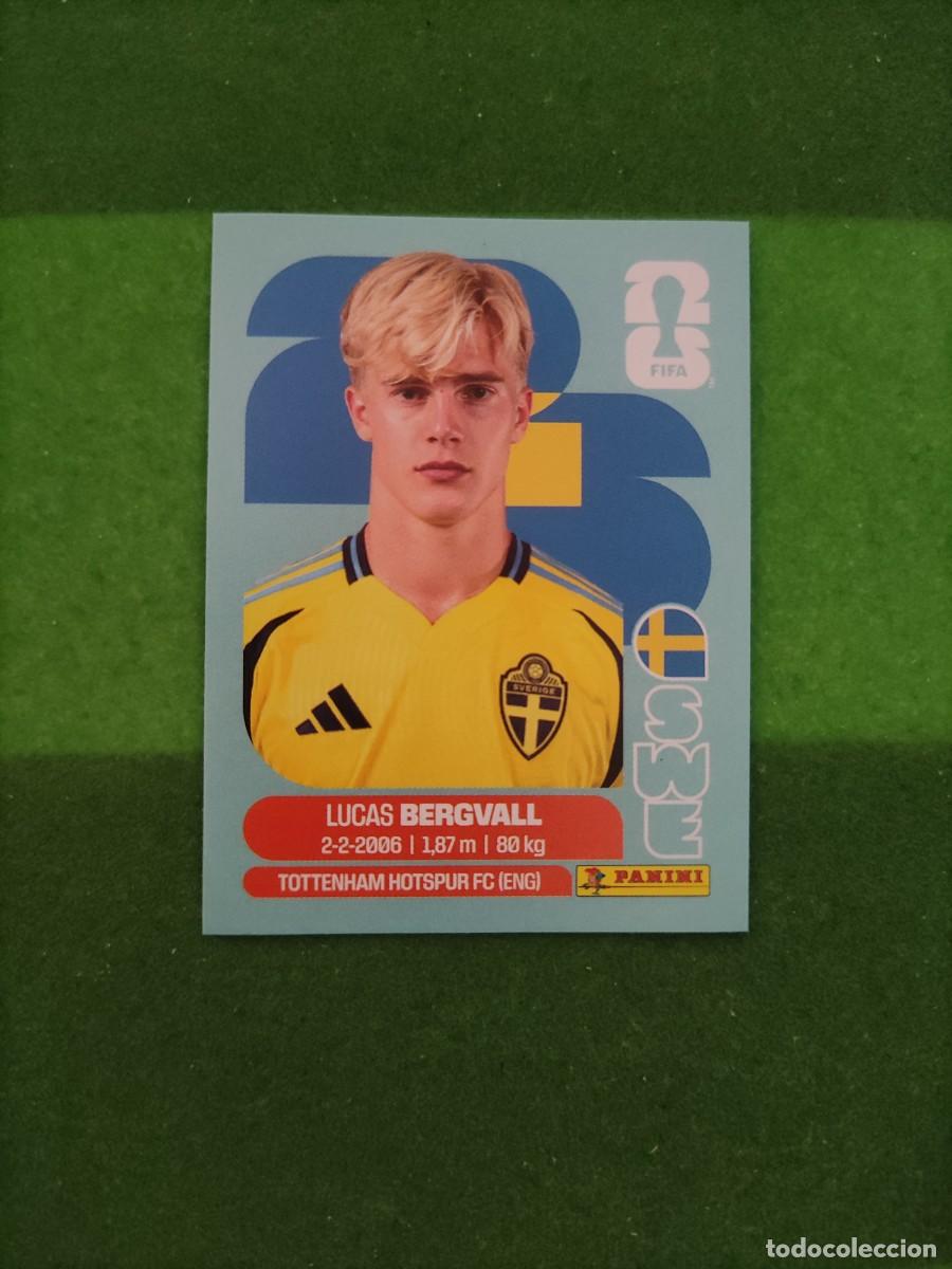 Cromos de F&uacute;tbol: Bergvall Suecia SWE 8 Sticker Mundial 2026 FIFA World Cup / Sin pegar