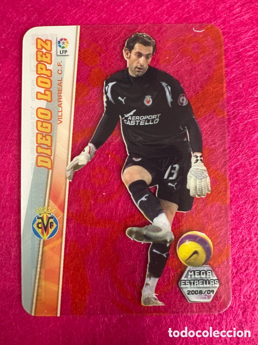 Cromos de F&uacute;tbol: 362 DIEGO L&Oacute;PEZ (VILLARREAL) ULTRA CARD MEGAESTRELLAS MEGACRACKS 2008-2009 08 09 PANINI TRADING CARD