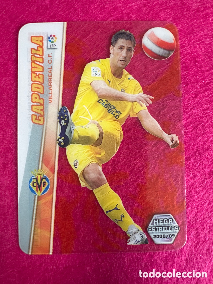 Cromos de F&uacute;tbol: 373 CAPDEVILA (VILLARREAL) ULTRA CARD MEGAESTRELLAS MEGACRACKS 2008-2009 08 09 PANINI TRADING CARD