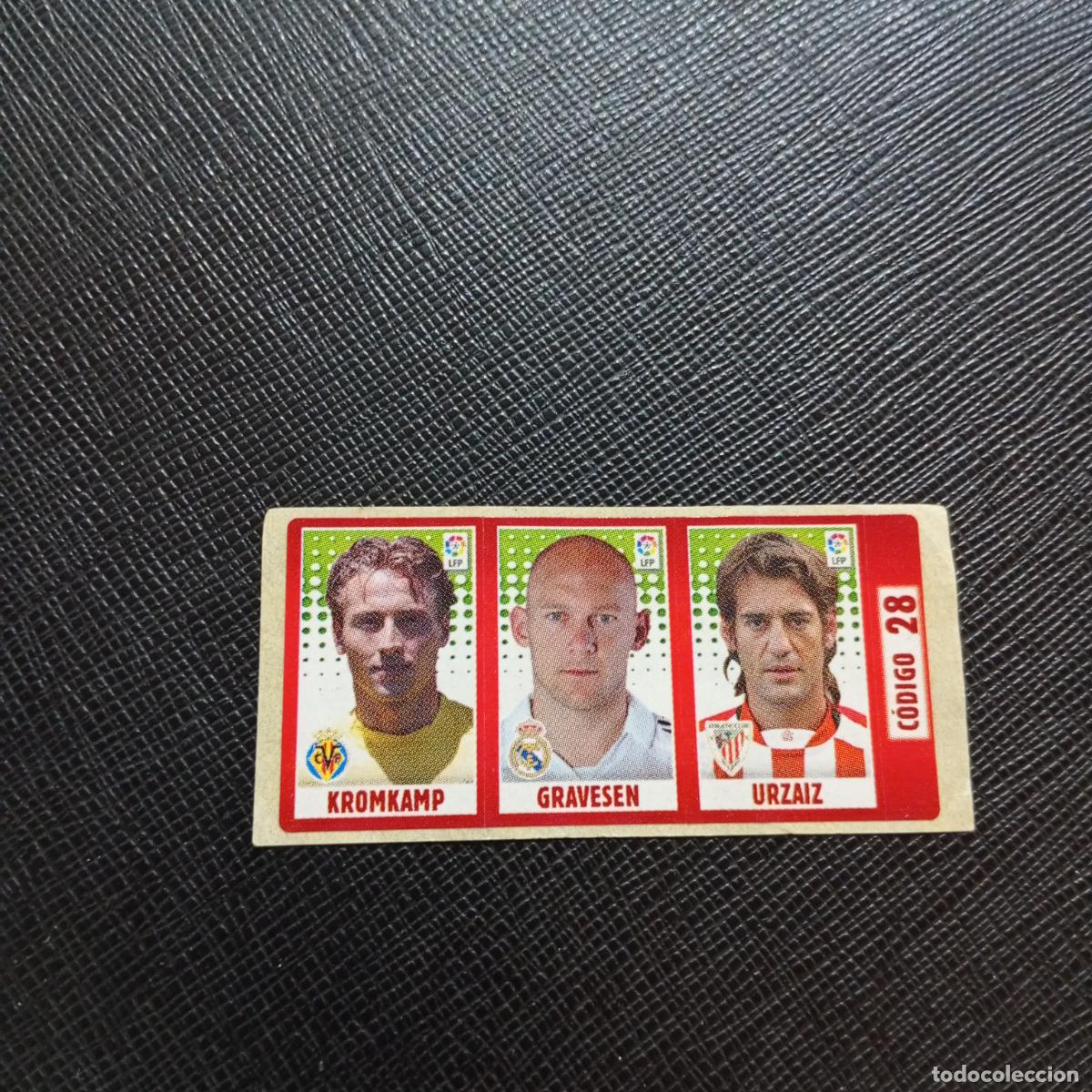 Cromos de Futebol: CODIGO 28 KROMKAMP GRAVESEN URZAIZ CHICLE LIGA DE LAS ESTRELLAS 2005 2006 - SIN PEGAR - A77 PG20