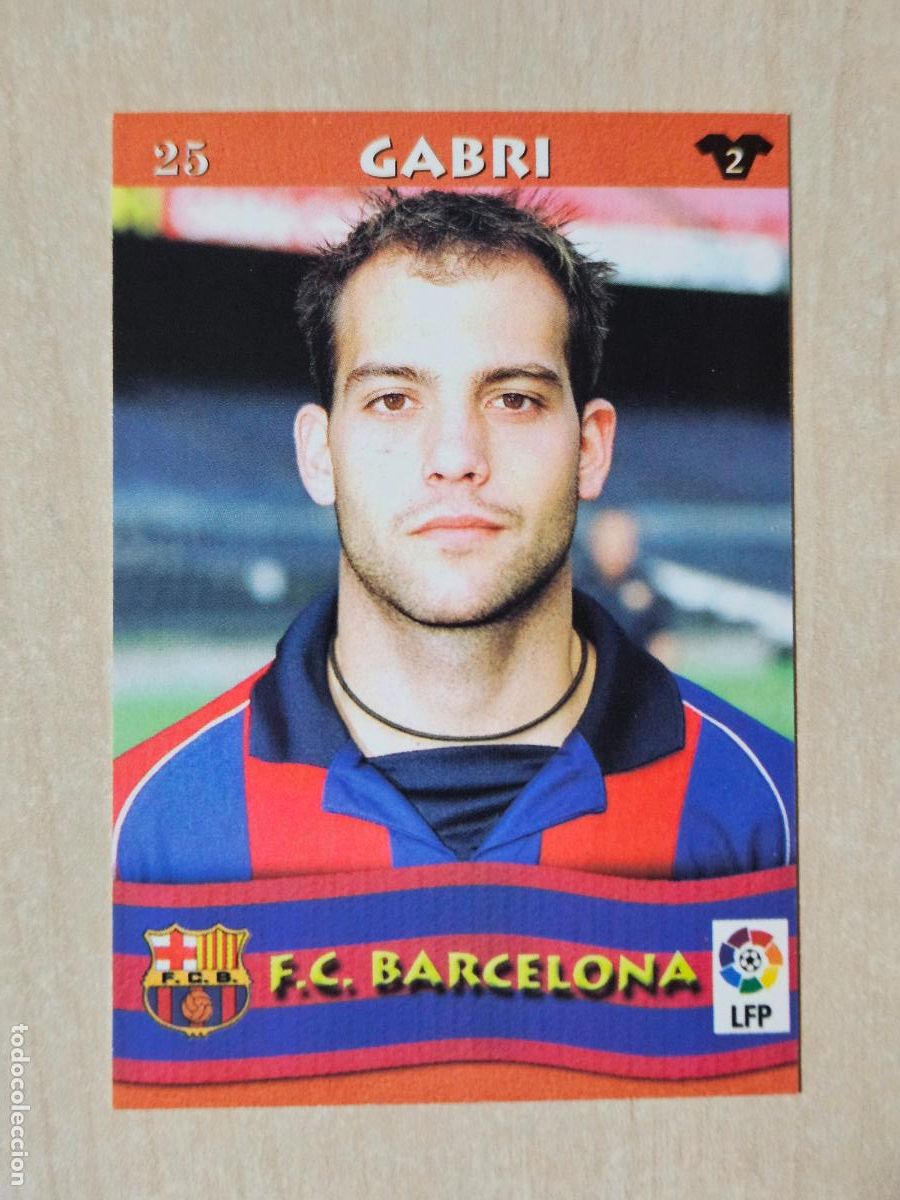Cromos de F&uacute;tbol: FICHA N&ordm; 25 GABRI - MUNDICROMO LIGA TOP 2003 - BARCELONA