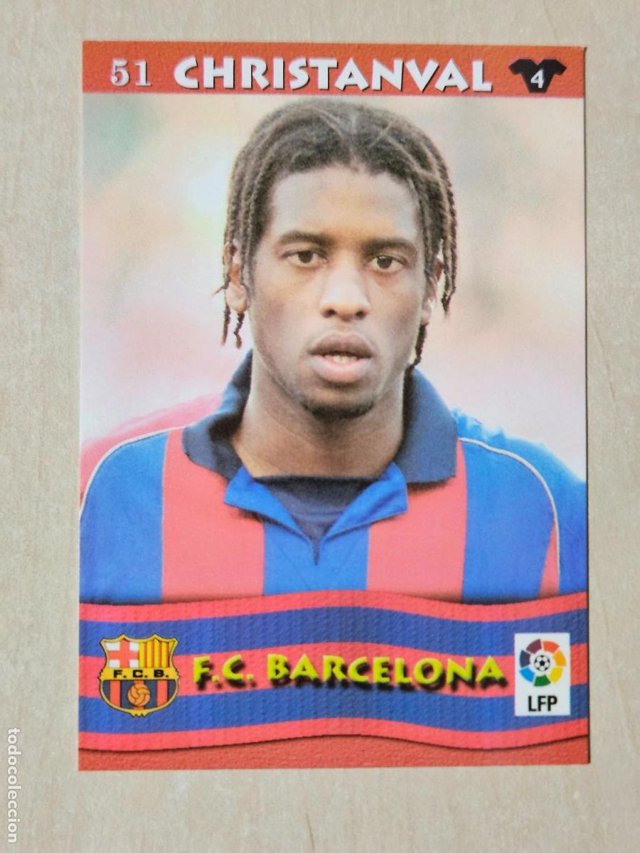 Cromos de F&uacute;tbol: FICHA N&ordm; 51 CHRISTANVAL - MUNDICROMO LIGA TOP 2003 - BARCELONA