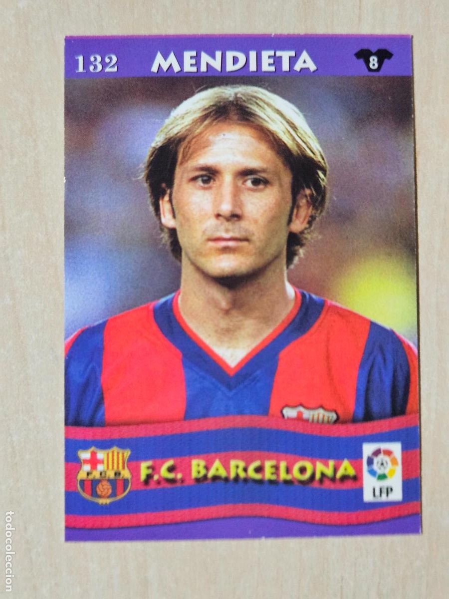 Cromos de F&uacute;tbol: FICHA N&ordm; 132 MENDIETA - MUNDICROMO LIGA TOP 2003 - BARCELONA
