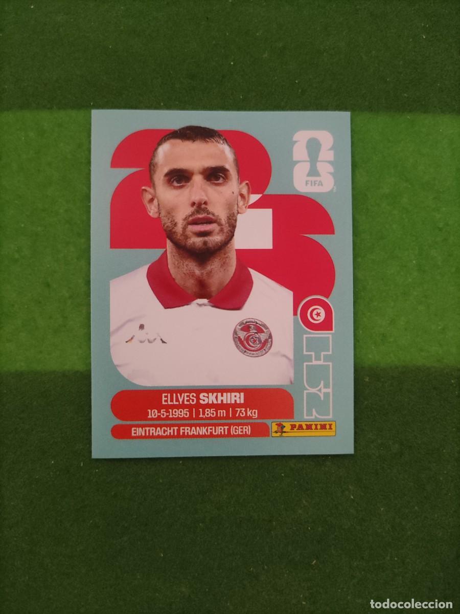 Cromos de F&uacute;tbol: Skhiri T&uacute;nez TUN 9 Sticker Mundial 2026 FIFA World Cup / Sin pegar