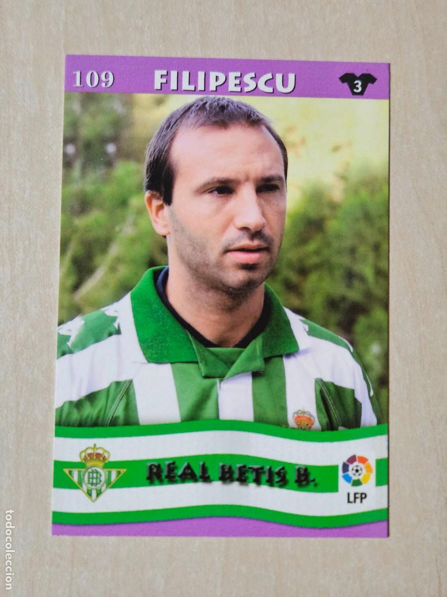 Cromos de F&uacute;tbol: FICHA N&ordm; 109 FILIPESCU - MUNDICROMO LIGA TOP 2003 - REAL BETIS