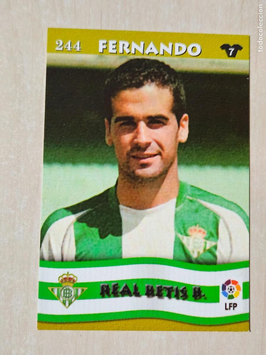Cartes &agrave; collectionner de Football: FICHA N&ordm; 244 FERNANDO - MUNDICROMO LIGA TOP 2003 - REAL BETIS