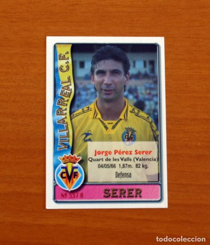 Cartes &agrave; collectionner de Football: Villarreal -N&ordm; 537 A-B Serer-Prats -2&ordf; Divisi&oacute;n-Mundicromo Las Fichas de la Liga 1996-1997-96-97
