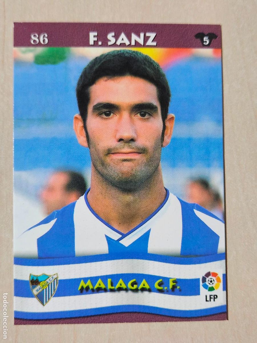 Cartes &agrave; collectionner de Football: FICHA N&ordm; 86 FERNANDO SANZ - MUNDICROMO LIGA TOP 2003 - MALAGA