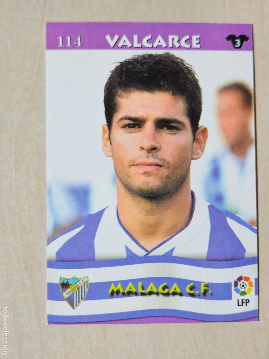 Cartes &agrave; collectionner de Football: FICHA N&ordm; 114 VALCARCE - MUNDICROMO LIGA TOP 2003 - MALAGA
