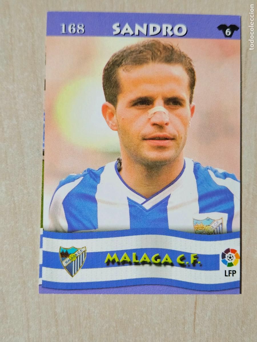 Cartes &agrave; collectionner de Football: FICHA N&ordm; 168 SANDRO - MUNDICROMO LIGA TOP 2003 - MALAGA