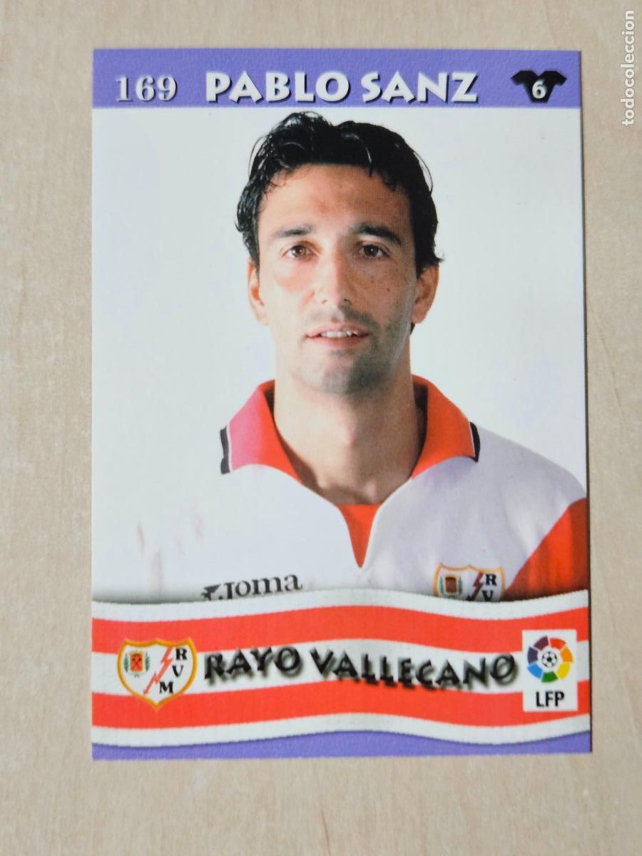 Cromos de F&uacute;tbol: FICHA N&ordm; 169 PABLO SANZ - MUNDICROMO LIGA TOP 2003 - RAYO VALLECANO