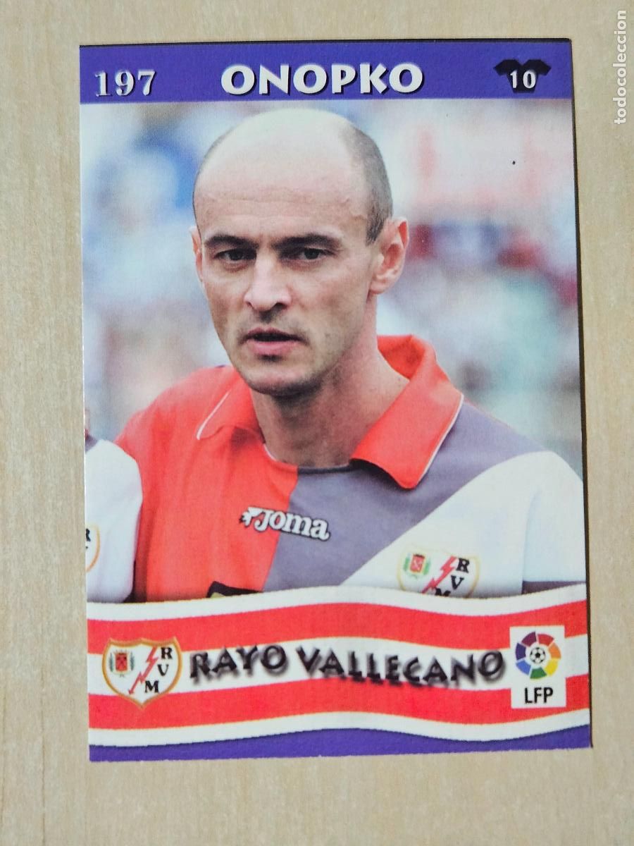 Cromos de F&uacute;tbol: FICHA N&ordm; 197 ONOPKO - MUNDICROMO LIGA TOP 2003 - RAYO VALLECANO
