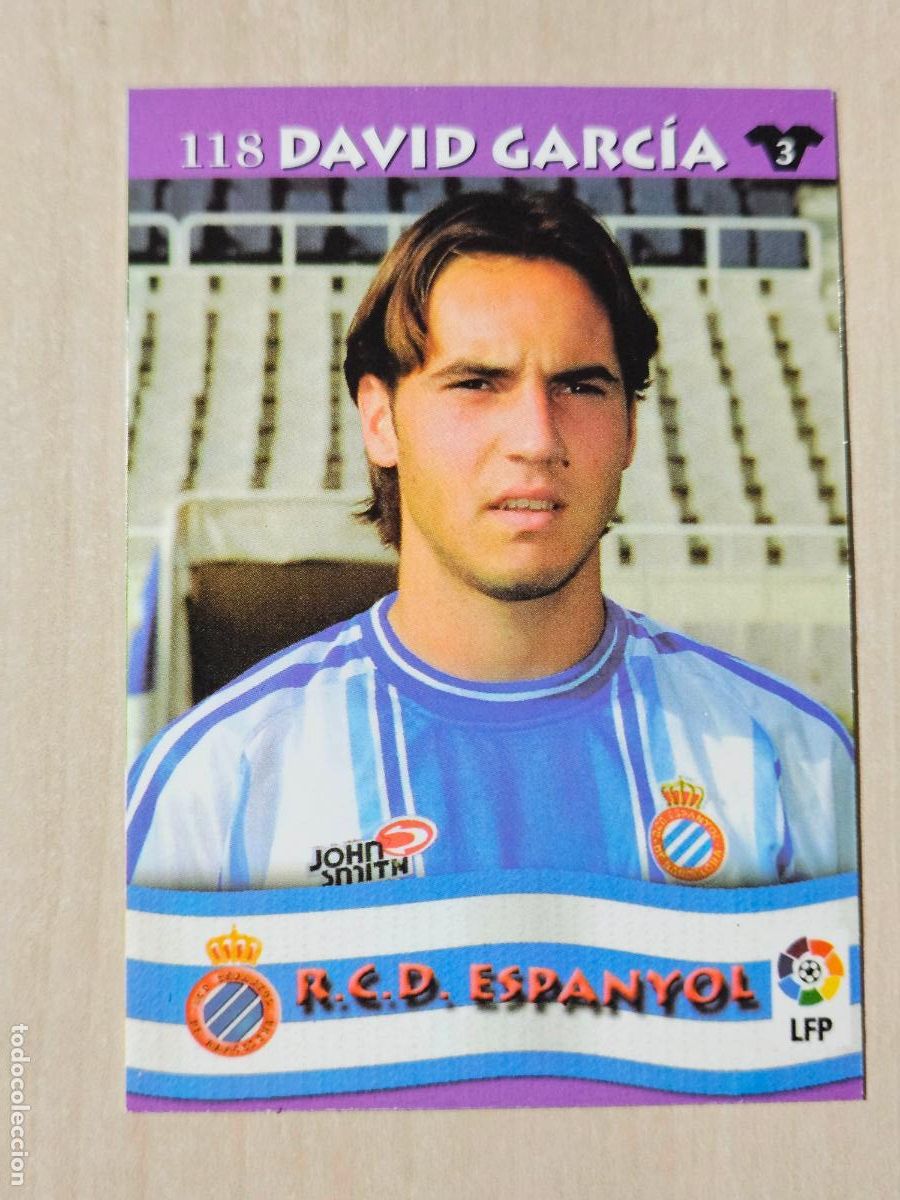 Cromos de F&uacute;tbol: FICHA N&ordm; 118 DAVID GARCIA - MUNDICROMO LIGA TOP 2003 - ESPANYOL