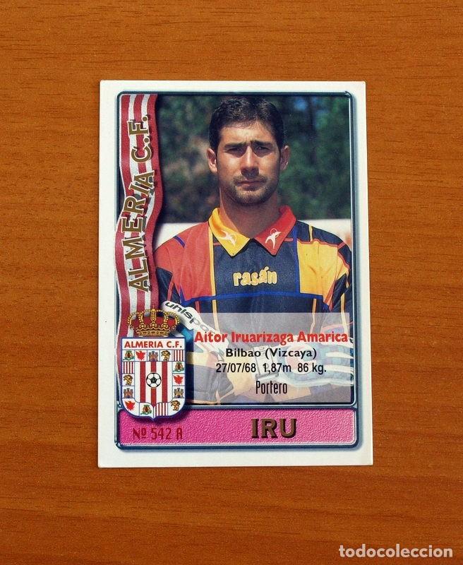 Cartes &agrave; collectionner de Football: Almer&iacute;a -N&ordm; 542 A-B Iru-Peralta -2&ordf; Divisi&oacute;n-Mundicromo Las Fichas de la Liga 1996-1997-96-97