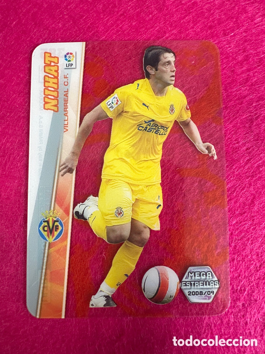 Cartes &agrave; collectionner de Football: 385 NIHAT (VILLARREAL) ULTRA CARD MEGAESTRELLAS MEGACRACKS 2008-2009 08 09 PANINI TRADING CARD