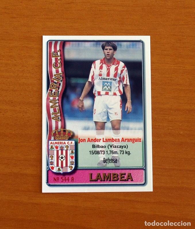 Cartes &agrave; collectionner de Football: Almer&iacute;a -N&ordm; 544 A-B Lambea-Julio -2&ordf; Divisi&oacute;n-Mundicromo Las Fichas de la Liga 1996-1997-96-97