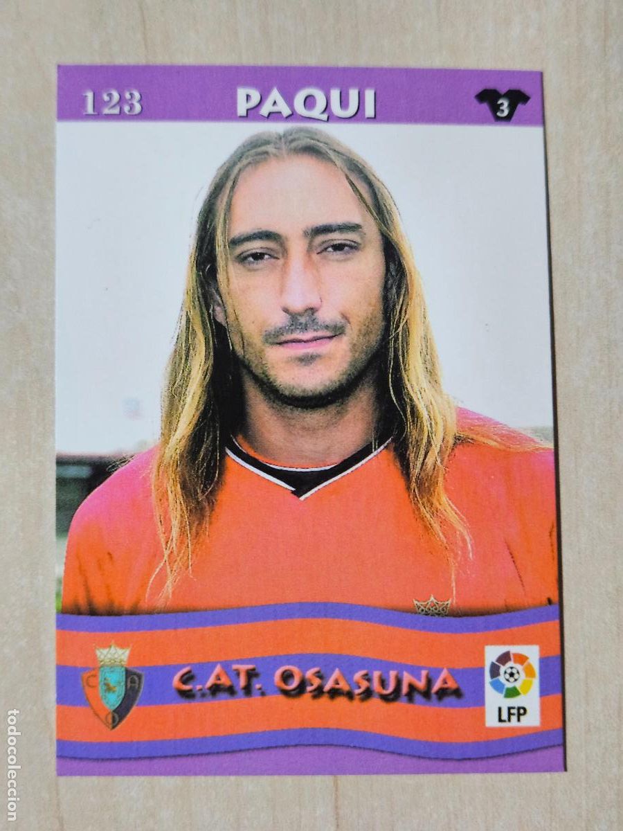 Cartes &agrave; collectionner de Football: FICHA N&ordm; 123 PAQUI - MUNDICROMO LIGA TOP 2003 - OSASUNA