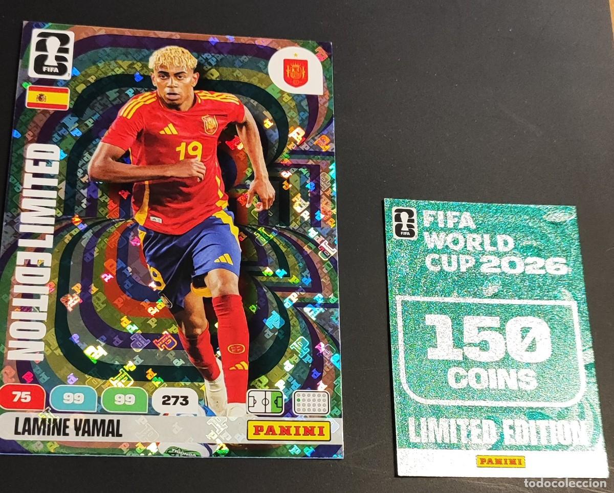 Cromos de F&uacute;tbol: ADRENALYN XL FIFA WORLD CUP 2026 CARD XXL LIMITED EDITION LAMINE YAMAL ESPA&Ntilde;A # PANINI CARTA GRANDE