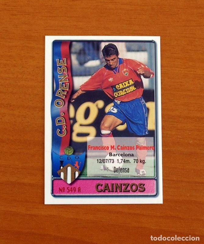 Cromos de F&uacute;tbol: Orense -N&ordm; 549 A-B Cainzos-Adolfo -2&ordf; Divisi&oacute;n-Mundicromo Las Fichas de la Liga 1996-1997-96-97