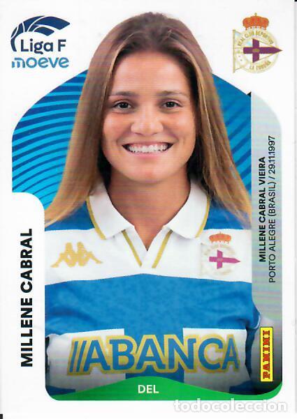 Cromos de Futebol: CROMO PANINI LIGA FEMENINA F 2025-26 (25 - 26) - N&ordm; 141 - MILLENE CABRAL - DVO ABANCA LA CORU&Ntilde;A