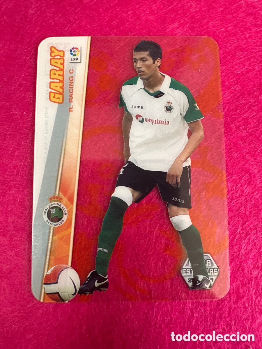 Cromos de Futebol: 372 GARAY (RACING SANTANDER) ULTRA CARD MEGAESTRELLAS MEGACRACKS 2008-2009 08 09 PANINI TRADING CARD