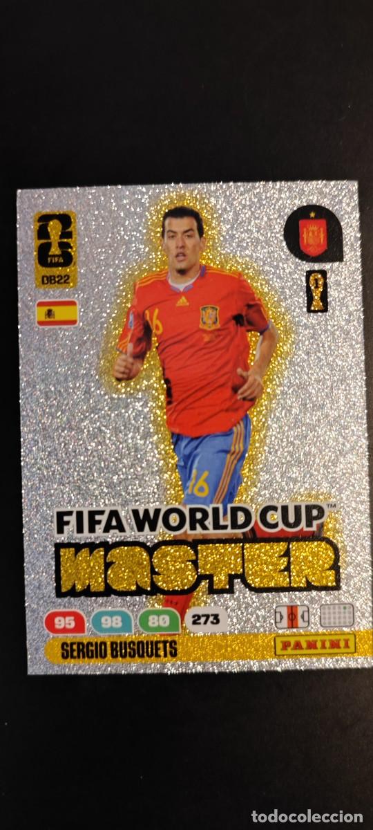 Cromos de F&uacute;tbol: ADRENALYN XL FIFA WORLD CUP 2026 CARD MASTER BUSQUETS ESPA&Ntilde;A # DB22 PANINI