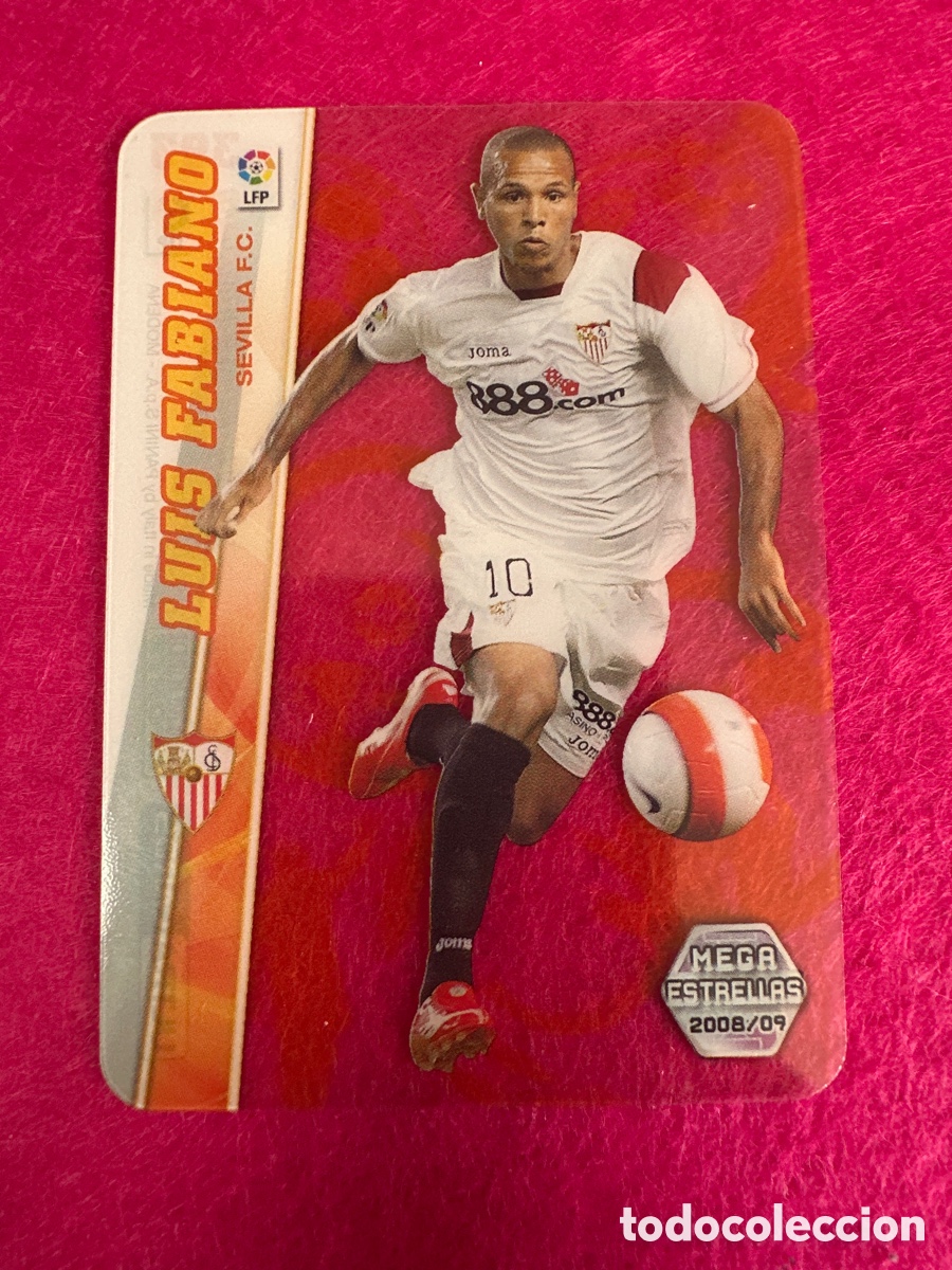 Cromos de Futebol: 393 LUIS FABIANO (SEVILLA) ULTRA CARD MEGAESTRELLAS MEGACRACKS 2008-2009 08 09 PANINI TRADING CARD