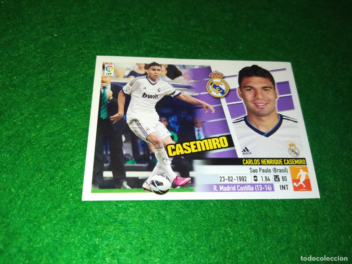 Cromos de F&uacute;tbol: LIGA ESTE 2013 2014 13/14 NUEVO SIN PEGAR REAL MADRID N&ordm; 8 B CASEMIRO