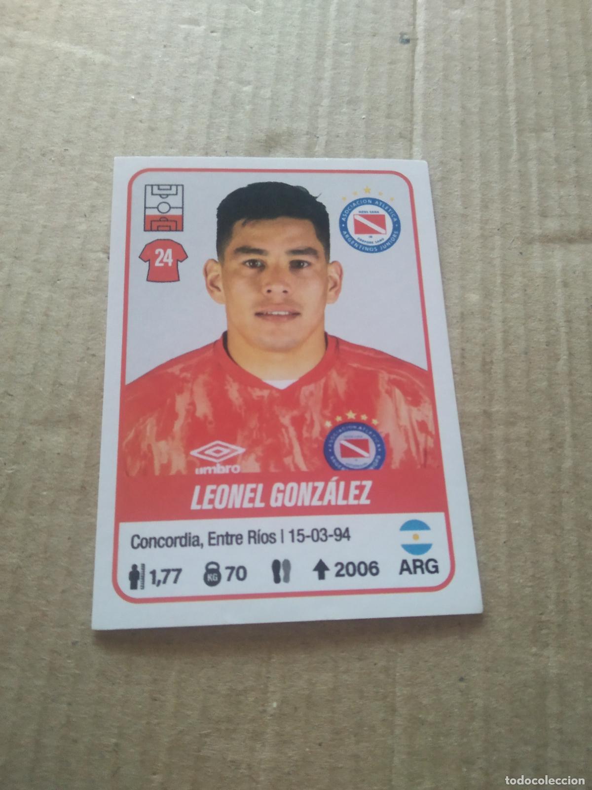 Cromos de F&uacute;tbol: 9 LEONEL GONZALEZ ARGENTINOS JUNIORS CROMO FUTBOL ARGENTINO PANINI LIGA ARGENTINA 2023