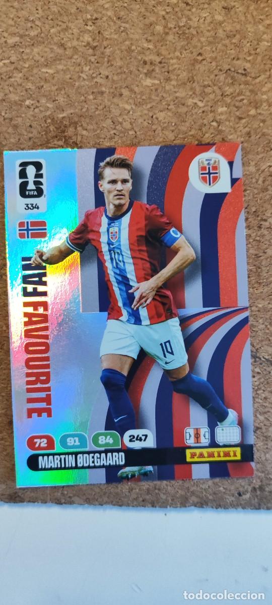 Cromos de F&uacute;tbol: ADRENALYN XL FIFA WORLD CUP 2026 CARD FAN FAVOURITE ODEGAARD NORUEGA # 334 PANINI