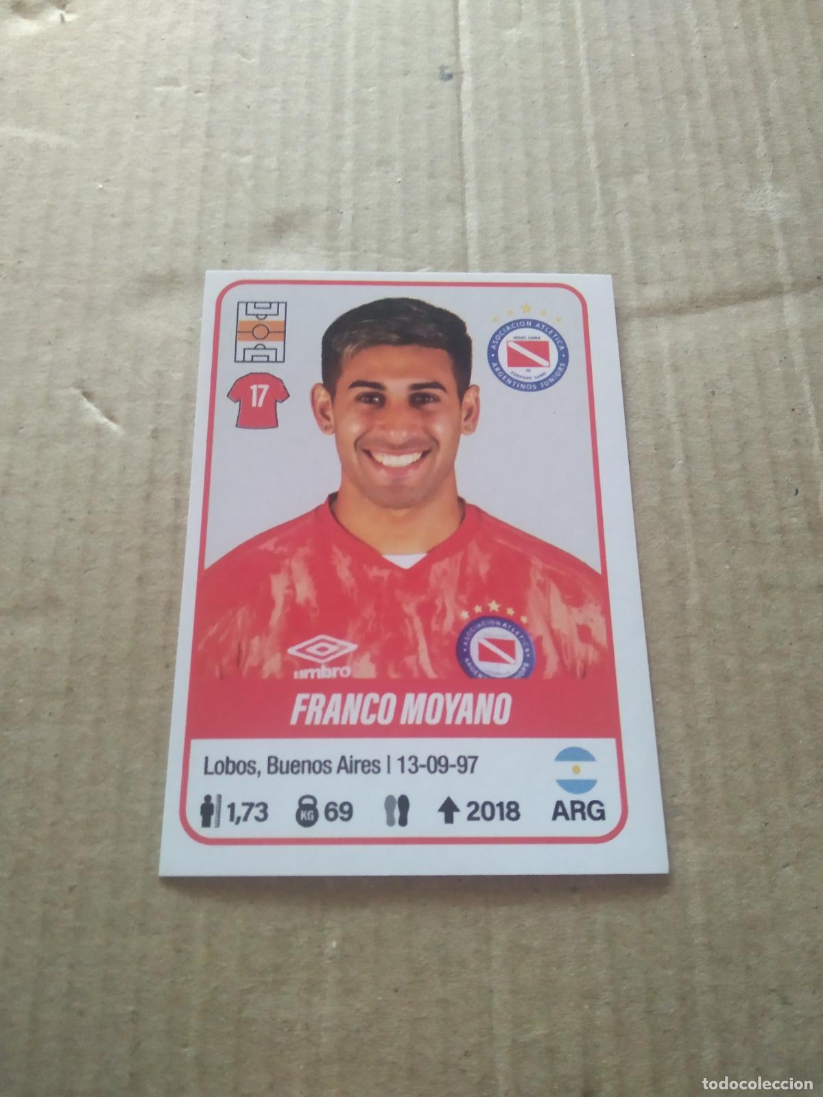 Cartes &agrave; collectionner de Football: 13 FRANCO MOYANO ARGENTINOS JUNIORS CROMO FUTBOL ARGENTINO PANINI LIGA ARGENTINA 2023