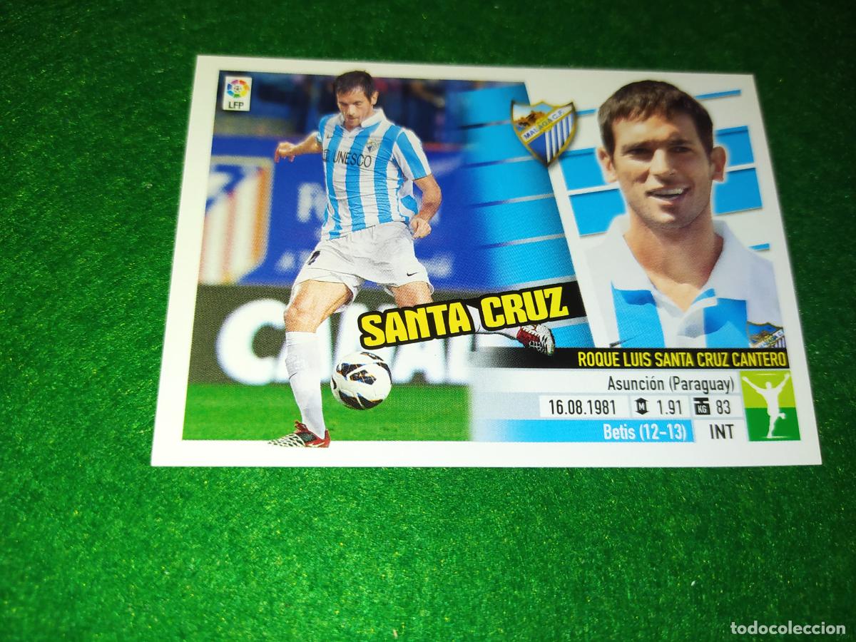 Cartes &agrave; collectionner de Football: LIGA ESTE 2013 2014 13/14 NUEVO SIN PEGAR MALAGA N&ordm; 16 SANTA CRUZ