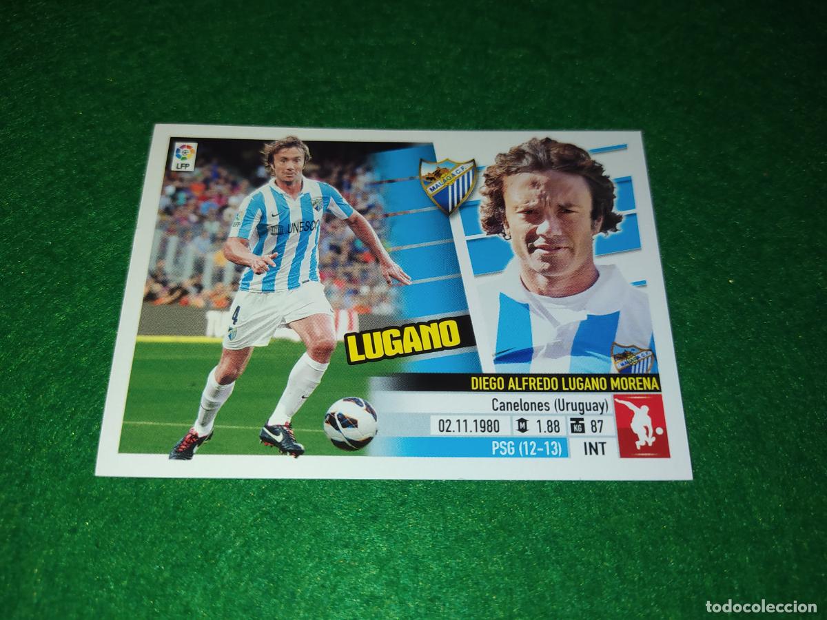 Fu&szlig;ball-Sticker: LIGA ESTE 2013 2014 13/14 NUEVO SIN PEGAR MALAGA N&ordm; 6 A LUGANO