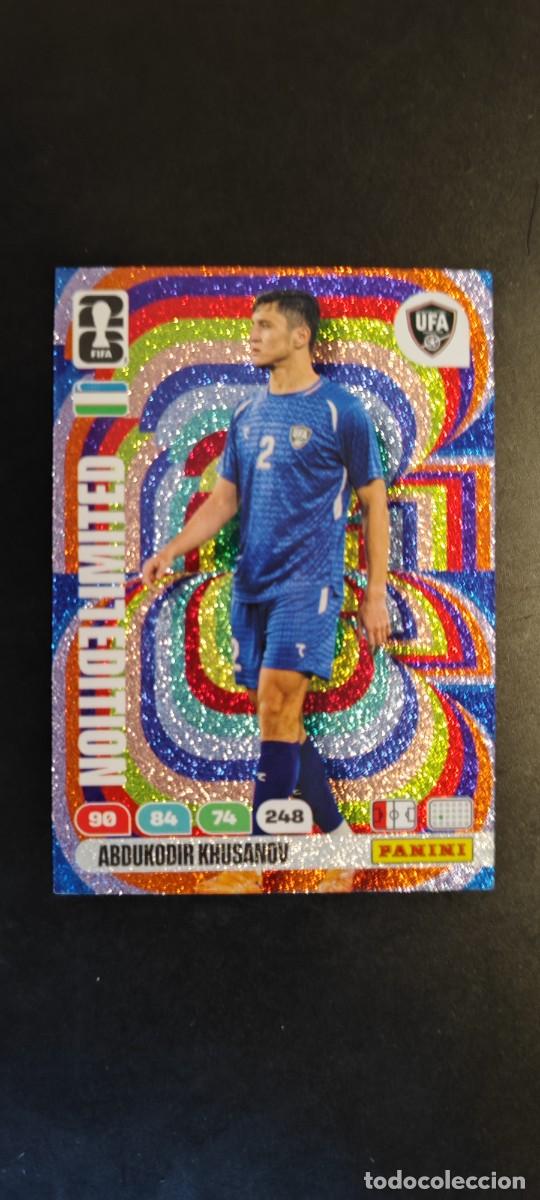 Cromos de F&uacute;tbol: ADRENALYN XL FIFA WORLD CUP 2026 CARD LIMITED EDITION KHUSANOV UZBEKISTAN # PANINI