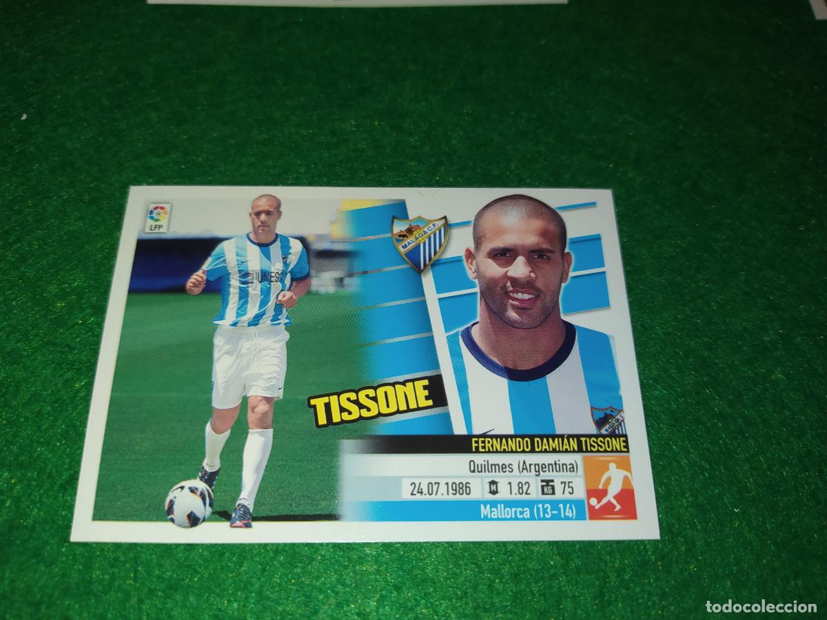 Fu&szlig;ball-Sticker: LIGA ESTE 2013 2014 13/14 NUEVO SIN PEGAR MALAGA N&ordm; 9 TISSONE