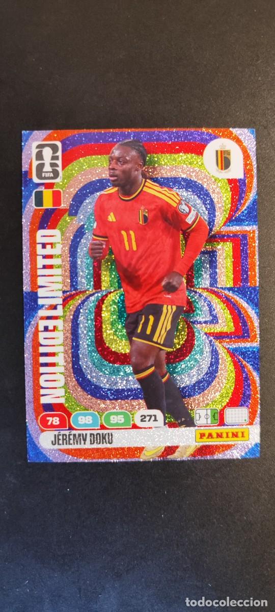 Cromos de F&uacute;tbol: ADRENALYN XL FIFA WORLD CUP 2026 CARD LIMITED EDITION DOKU BELGICA # PANINI