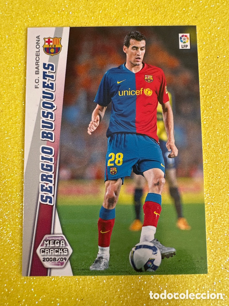 Football Stickers: 68 BIS SERGIO BUSQUETS(F.C.BARCELONA) ROOKIE MEGACRACKS 2008-2009 08 09 PANINI TRADING CARD