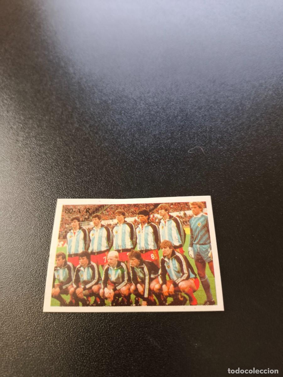Cromos de F&uacute;tbol: 80 EQUIPO TEAM BELGICA BELGIUM REYAUCA WORLD CUP MUNDIAL MEXICO 1986 NO PANINI